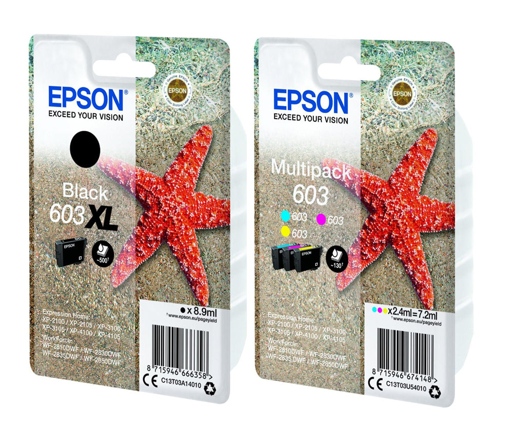603XL Ink Cartridges for Epson 603 XL 603XL Cyan Magenta Yellow