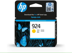 Genuine HP 924, Yellow Ink Cartridge, 4K0U5NE