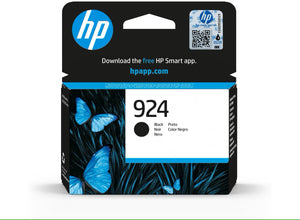 Genuine HP 924, Black Ink Cartridge, 4K0U6NE