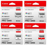 Genuine Canon PFI-1000 Original Ink Cartridges Canon ImagePROGRAF PRO 1000, Lot