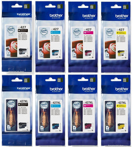 Brother Ink Cartridges, LC427XLBK LC427XLC LC427XLM LC427XLY LC427XL VAL, LOT