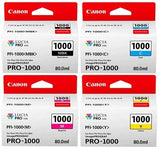 Genuine Canon PFI-1000 Original Ink Cartridges Canon ImagePROGRAF PRO 1000, Lot