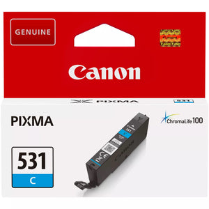 Genuine Canon CLI-531 Cyan Ink Cartridge CLI-531C, 6119C001