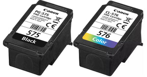 Canon PG-575 & CL-576 Black And Colour Ink Cartridges PG575 Plus CL576