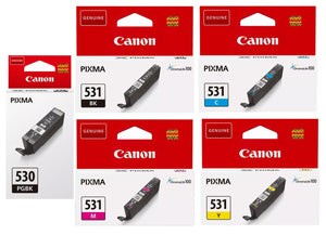 Canon Multipack 5 Colour Ink Cartridges PGI-530PGBK/CLI-531BKCMY