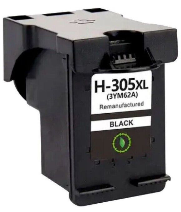 Remanufactured H-305 XL, High Capacity Black Ink Cartridge, For HP 305XL, 3YM62AE