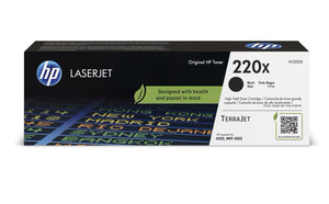 Genuine HP 220X High Capacity Black Toner Cartridge - (W2200X)