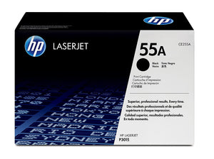 Genuine HP 55A, Black Toner Cartridge, CE255A